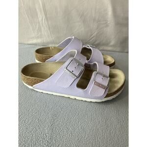 Birkenstock Arizona Birkibuc Lilac Sandals EU 36 / US L5 Adjustable Comfort